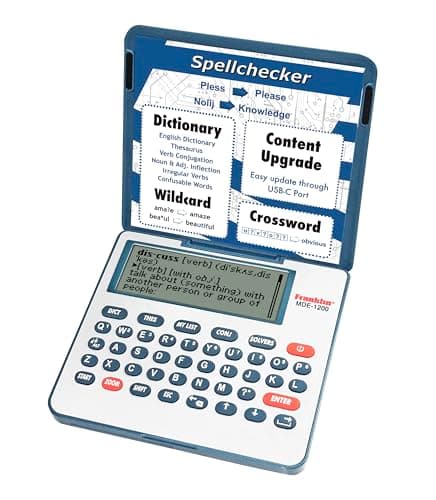 Franklin MDE-1200 portable electronic dictionary and thesaurus