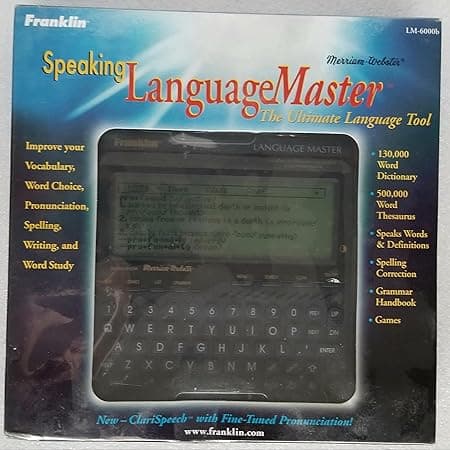 Modern Franklin Speaking Language Master — direct lineage to the 1992 original