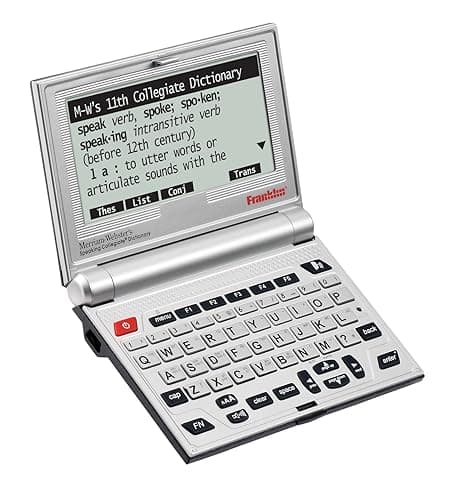 The Speaking Merriam-Webster Collegiate Dictionary SCD-2100 — Franklin's flagship reference device, currently shipping