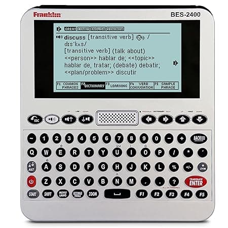 Franklin BES-2400 talking bilingual dictionary with medical reference