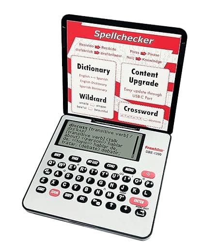 Franklin DBE-1200 bilingual English-Spanish electronic dictionary